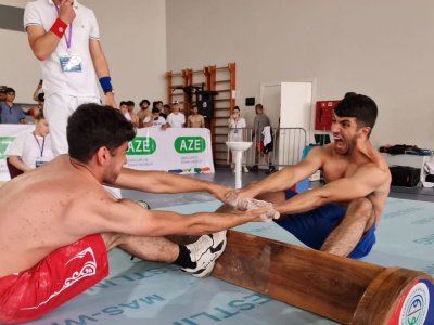 Two hundred mas-wrestlers fought for the titles of the best in Azerbaijan