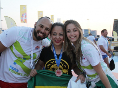 The Brazilian mas-wrestling team in Sochi