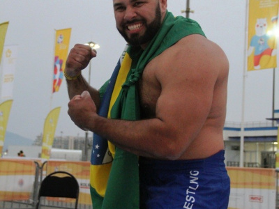 The Brazilian mas-wrestling team in Sochi