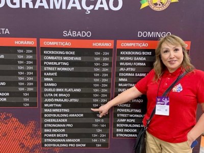 The Arnold South America continental tournament in Sao Paulo brought together mas-wrestlers from six countries of the world