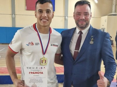 Introducing the captain of the Egypt youth mas-wrestling team