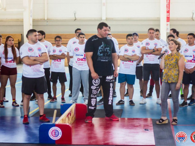 The 1st Mas Wrestling Championship of Chile was held in Santiago, San Berardo District 