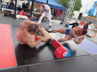 Viktor Kolibabchuk and Anniina Vaaranmaa are the European mas-wrestling absolute champions in 2019