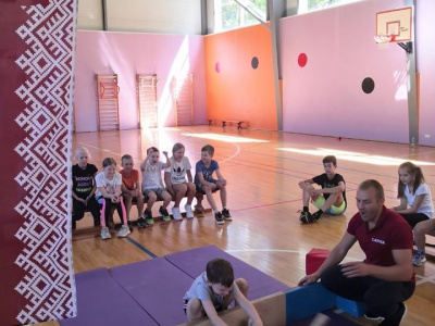  Mas-wrestling presentation was held at KidFitLand children's sports camp in Latvia