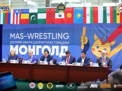 President Alexander Akimov held an expanded meeting of the Presidium of the International Mas-wrestling Federation in Arkhangai