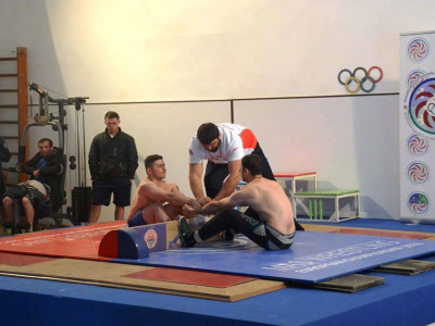 The 2nd Georgian Mas-wrestling Championship was held in Kutaisi