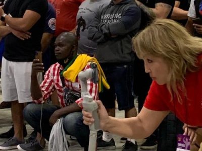 The Arnold South America continental tournament in Sao Paulo brought together mas-wrestlers from six countries of the world