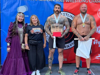 The results of the North American Open Mas-Wrestling Championship were summed up in Calgary