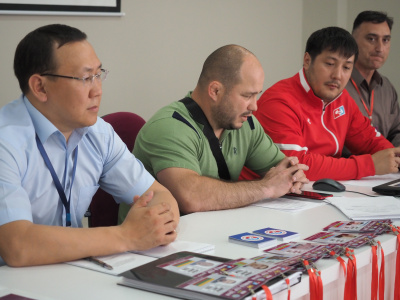 Mas-wrestling at the Children of Asia 2020 International Sports Games