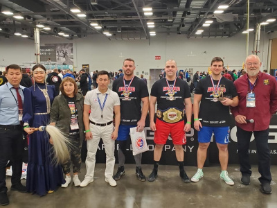 International Mas-Wrestling Tournament in USA was held at empty stands