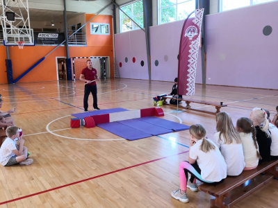  Mas-wrestling presentation was held at KidFitLand children's sports camp in Latvia