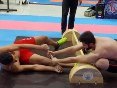 Introducing the captain of the Egypt youth mas-wrestling team