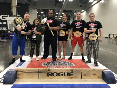 International Mas-Wrestling Tournament in USA was held at empty stands