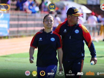 The winners of the first day of the World Championship in Mongolia
