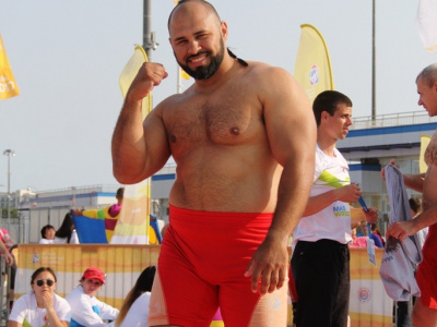 The Brazilian mas-wrestling team in Sochi