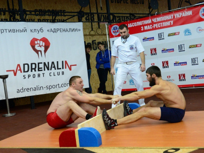 Mas-wrestling Federation of Ukraine has expanded their range. Photo