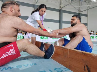 Two hundred mas-wrestlers fought for the titles of the best in Azerbaijan