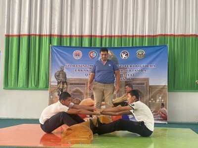 The Karshi region mas-wrestling Championship was successfully held in Uzbekistan