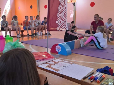  Mas-wrestling presentation was held at KidFitLand children's sports camp in Latvia