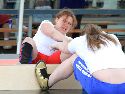 Viktor Kolibabchuk and Anniina Vaaranmaa are the European mas-wrestling absolute champions in 2019