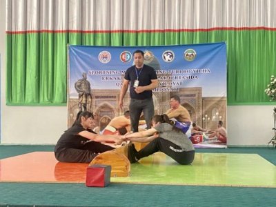 The Karshi region mas-wrestling Championship was successfully held in Uzbekistan