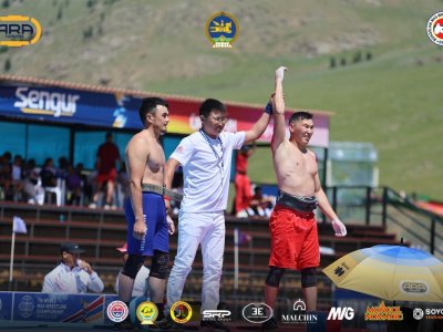 The winners of the first day of the World Championship in Mongolia