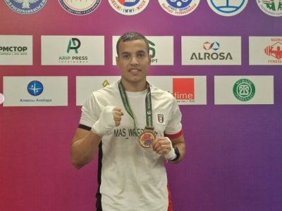 Introducing the captain of the Egypt youth mas-wrestling team