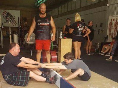 Mas-Wrestling Australia held a contest today at Panthers Powerlifting in West End, Queensland.