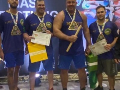 The Arnold South America continental tournament in Sao Paulo brought together mas-wrestlers from six countries of the world