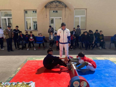 Mas-Wrestling tournament among students of specialized schools was held in Uzbekistan