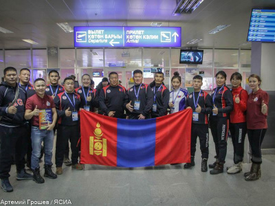  Спортсмены из Монголии прибыли в Якутск на чемпионат мира по мас-рестлингу