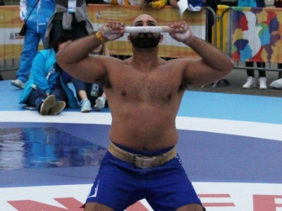 The Brazilian mas-wrestling team in Sochi