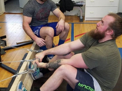 Finnish-American Mas-Wrestling trainings