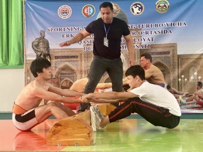 The Karshi region mas-wrestling Championship was successfully held in Uzbekistan