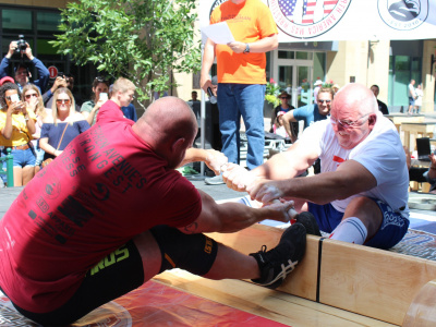 The North American Mas-Wrestling Championship took place this year in Canada