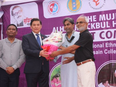 The ‘Mujib Year’ Alhaz Mockbul Hossain College Ethnosport Competition-2022